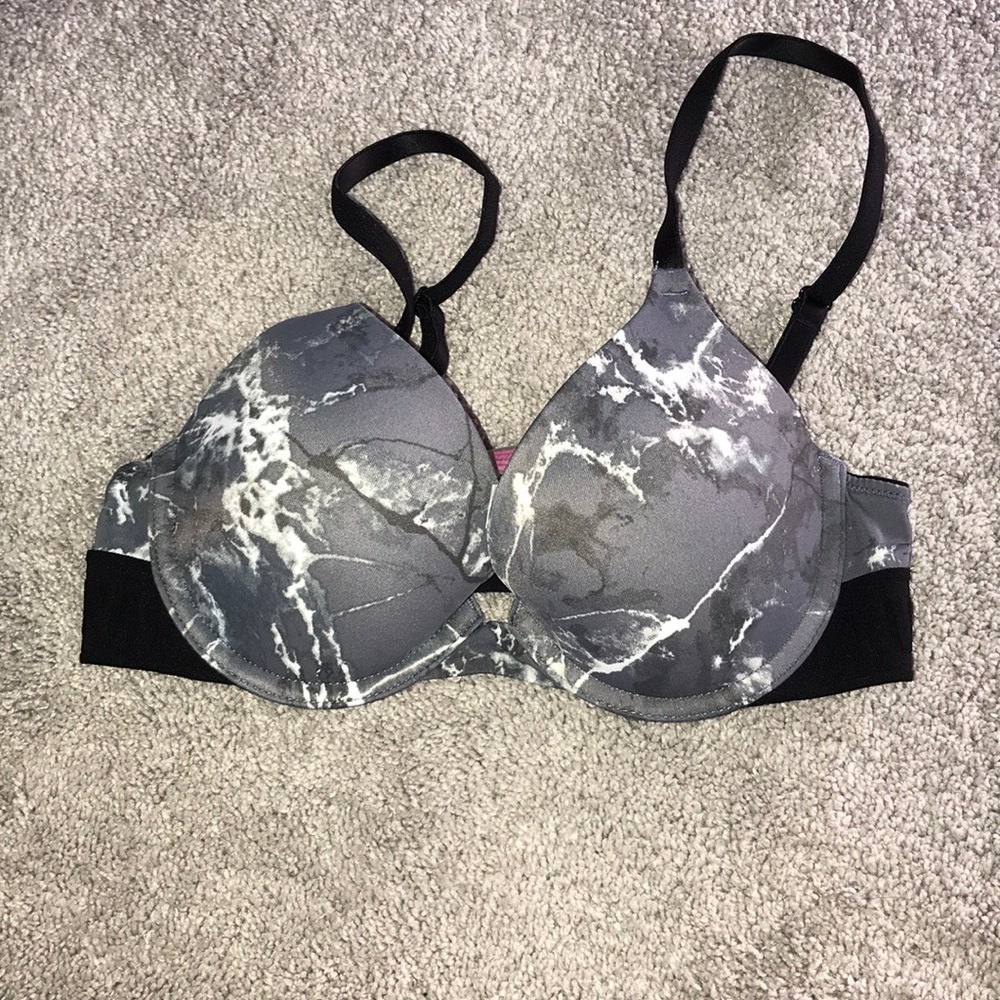 Pink push up bra